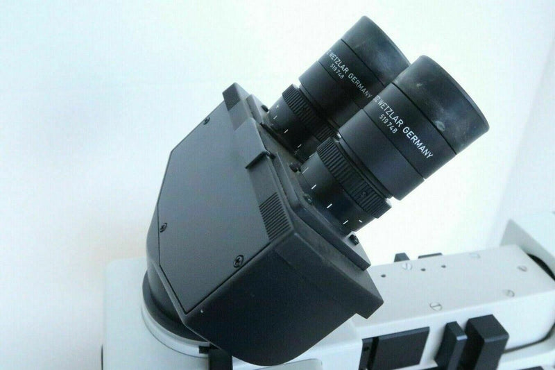Leitz Laborlux K Fluorescence Microscope with 40X 100X Objectives & Power Supply