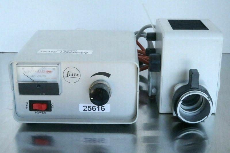 Leitz Laborlux K Fluorescence Microscope with 40X 100X Objectives & Power Supply