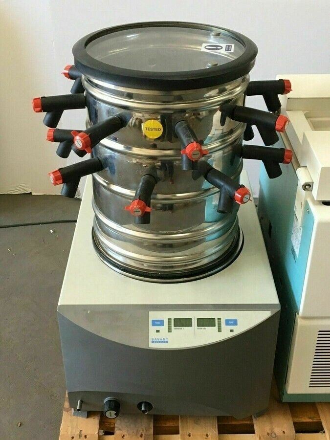 Savant Modulyo D Bench Freeze Dryer Laboratory Vacuum Cold Trap w/ Drum Manifold