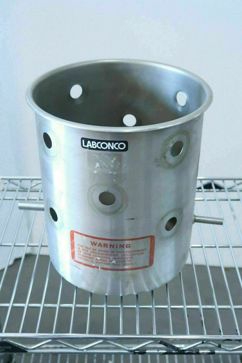 Labconco [8" Dia. x 9-1/2"H] 12 Hole Drum Manifold, Freeze Dryer Component
