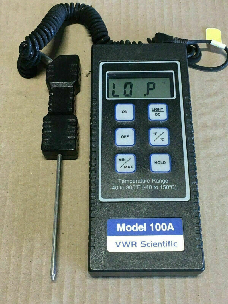 VWR Scientific TC100A Digital Thermometer, 100A 61220-157
