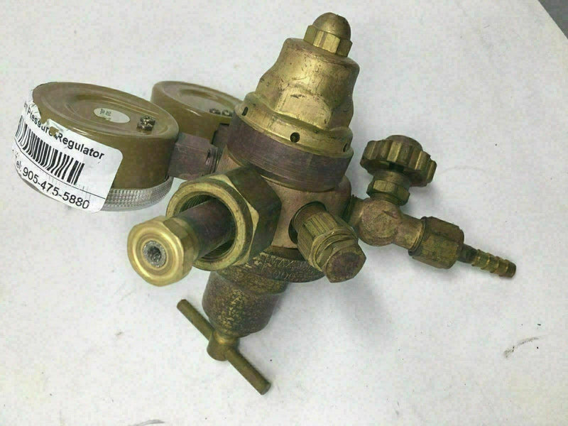 Victor Equipment 7-0155 Inert Gas Pressure Regulator /w 0-30 & 0-4000 psi Gauges