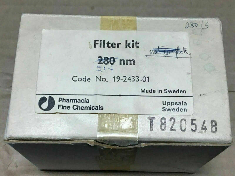 2PCS Set Pharmacia Biotech 280nm Filter Kit (19-2433-01) FPLC Component