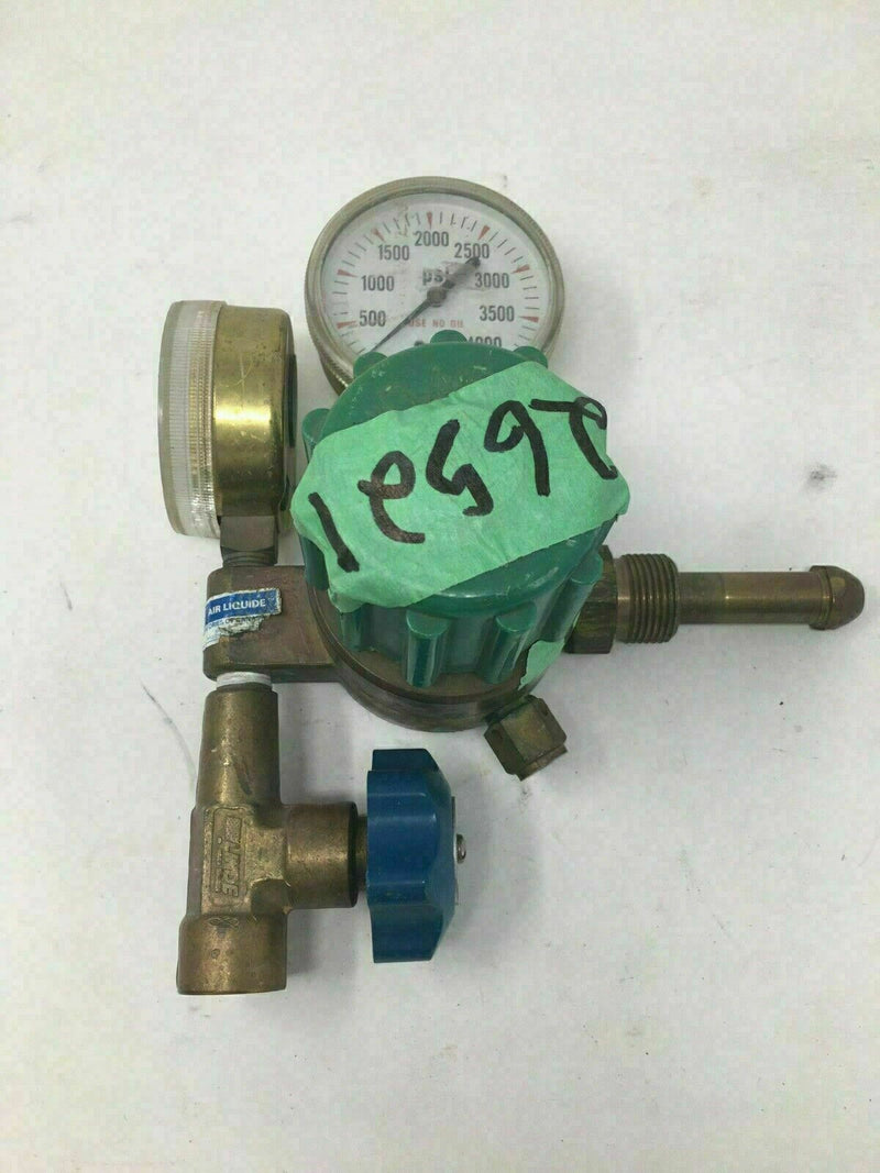 Linde Oxygen Pressure Regulator with 0-200 & 0-4000 psi Gauges