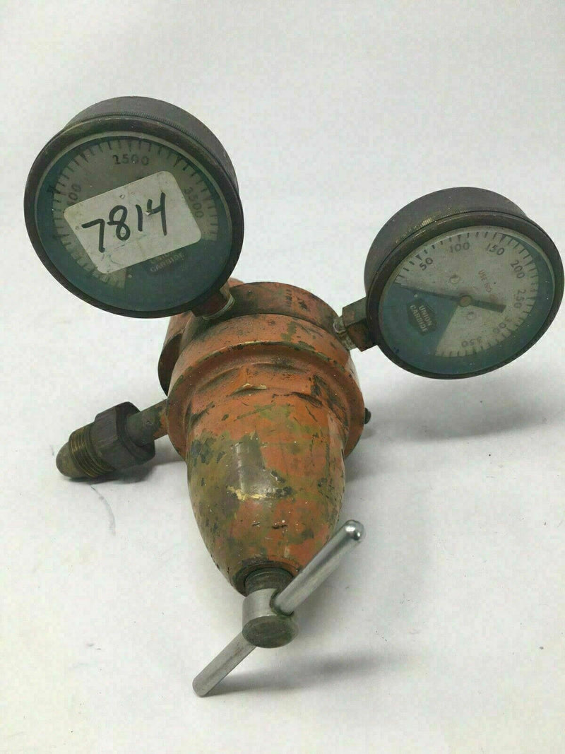 Union Carbide Air Pressure Regulator with 0-400 & 0-4000 Gauges