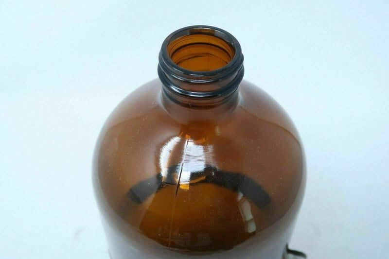 Buraglas 2000mL 2L Laboratory Medical Storage Glass Bottle, Brown Amber, w/o cap