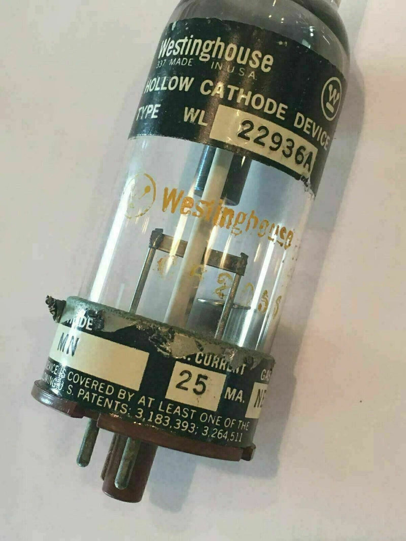 Westinghouse Type WL-22936A Hollow Cathode Lamp Tube, Element: Mn - Manganese