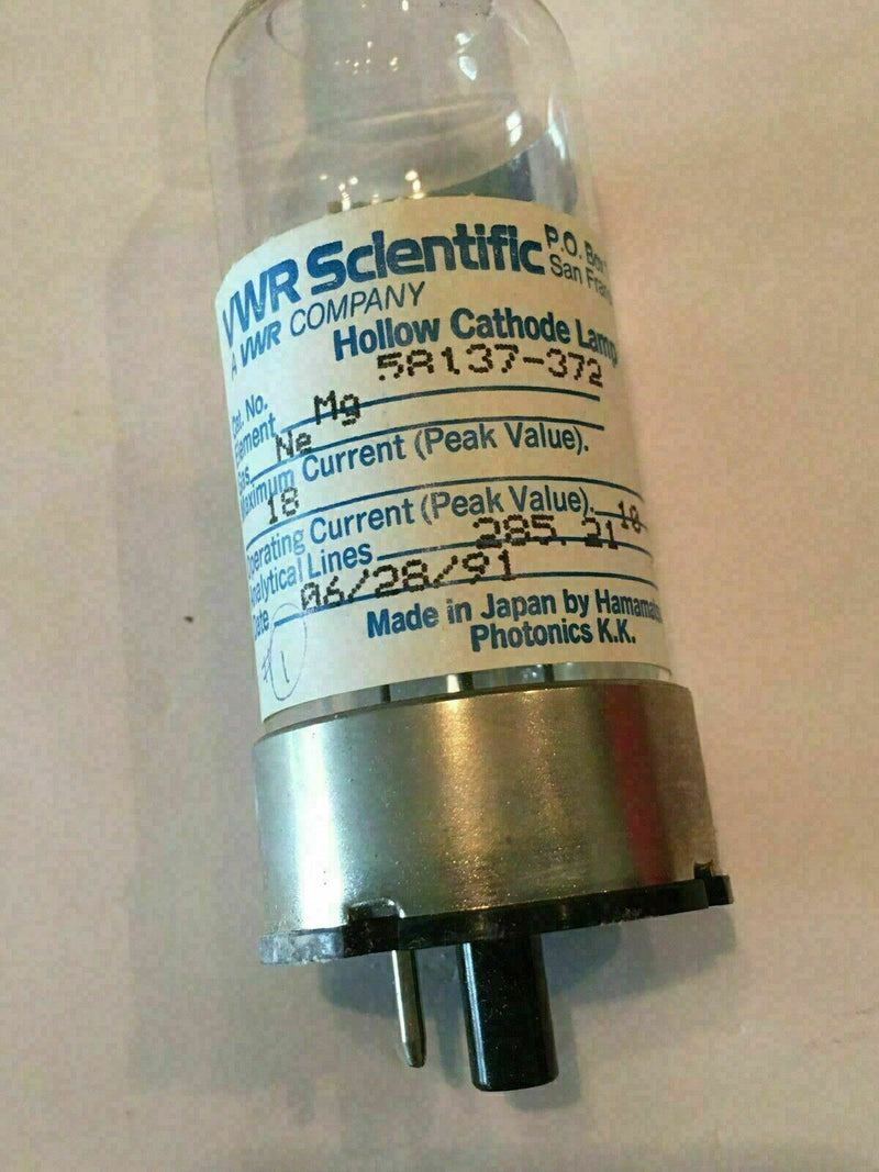 VWR Scientific (58137-372) Hollow Cathode Lamp Tube, Element [Mg], Gas [Ne] Neon