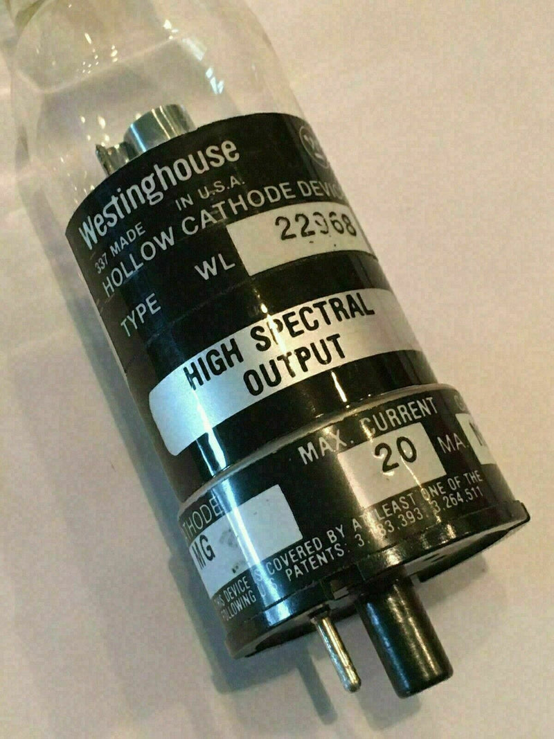 Westinghouse WL-22968 Hollow Cathode (Mg3) Lamp Tube Element [Mg], Gas [Ne] Neon