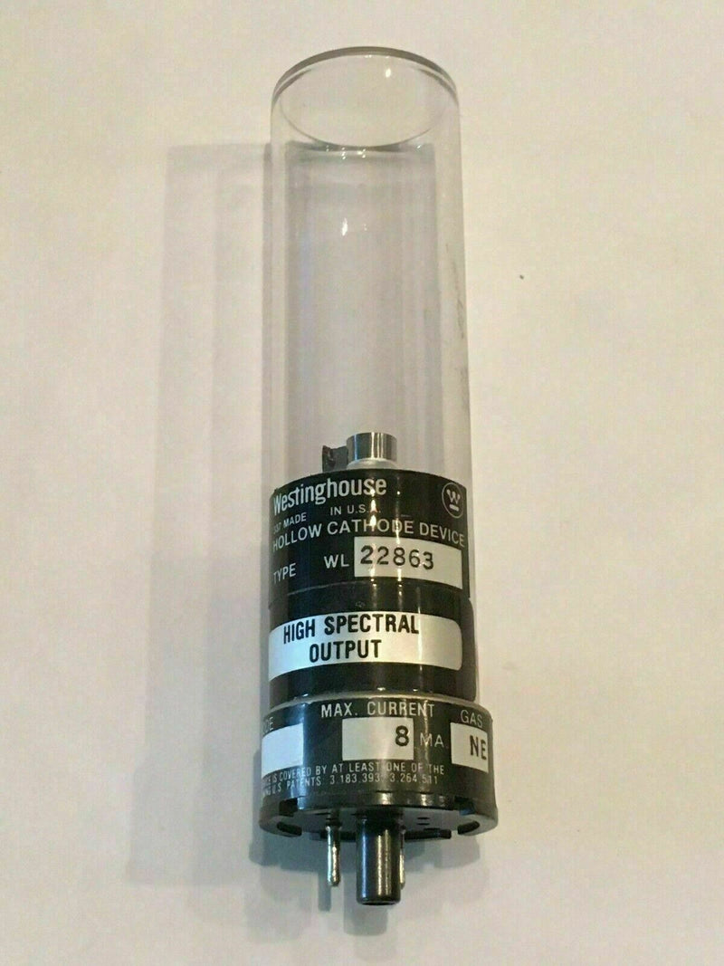 Westinghouse Type WL-22863 Hollow Cathode Lamp 1K Tube, Gas: Ne - Neon