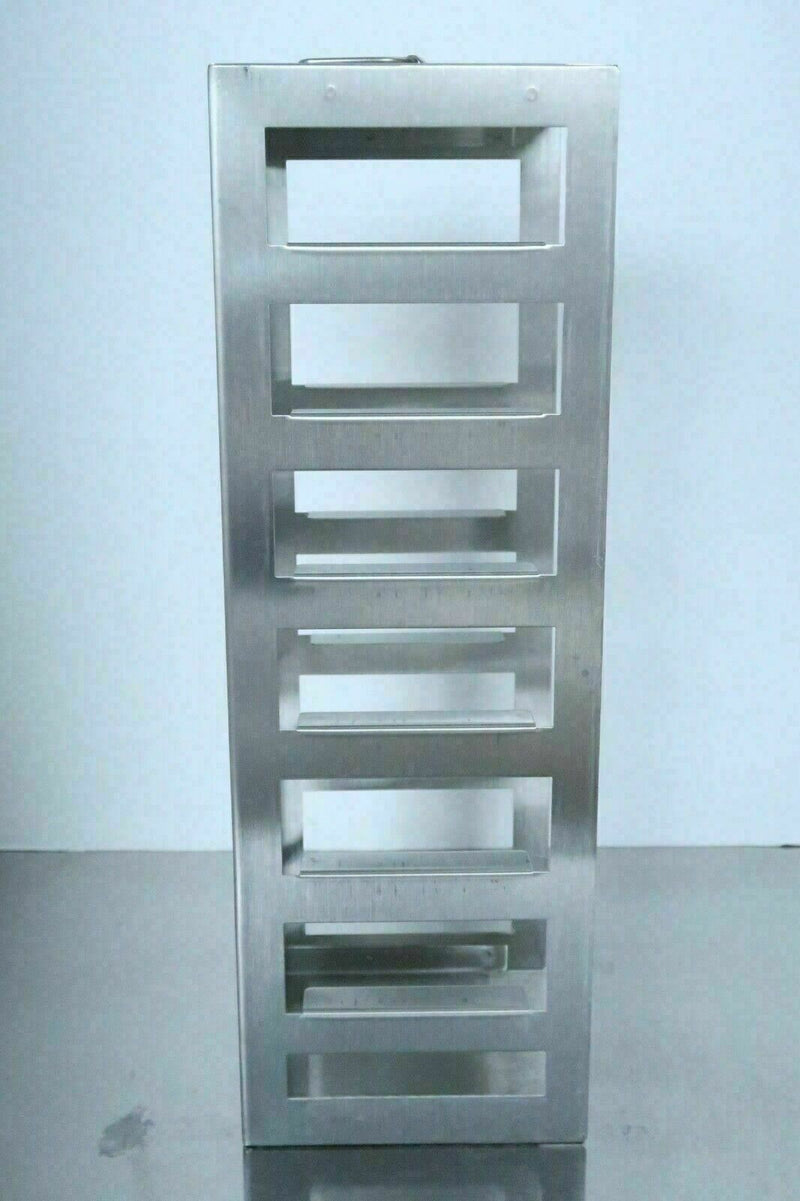 Cryogenic CRYO Freeze Dry Lab Storage Freezer Rack, Size (16" x 5-1/2" x 5-1/2")