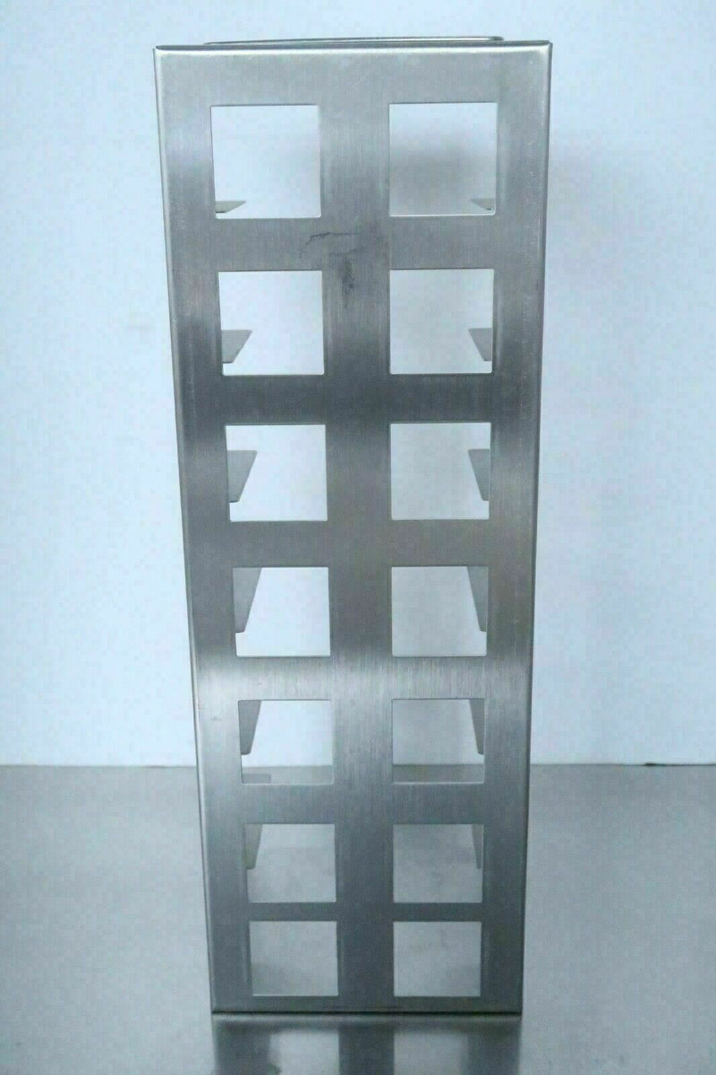 Cryogenic CRYO Freeze Dry Lab Storage Freezer Rack, Size (16" x 5-1/2" x 5-1/2")