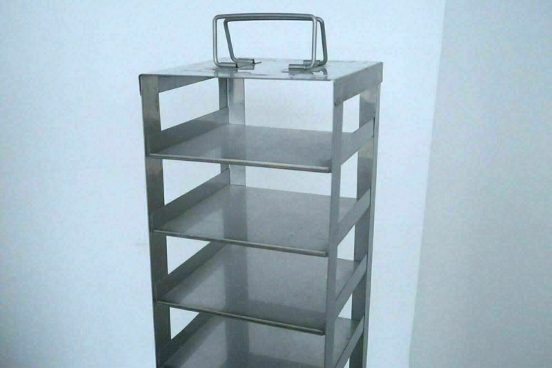 Stainless Steel CRYOGENIC CRYO Storage Freezer Freeze Rack 20" x 5-1/2" x 5-1/2"