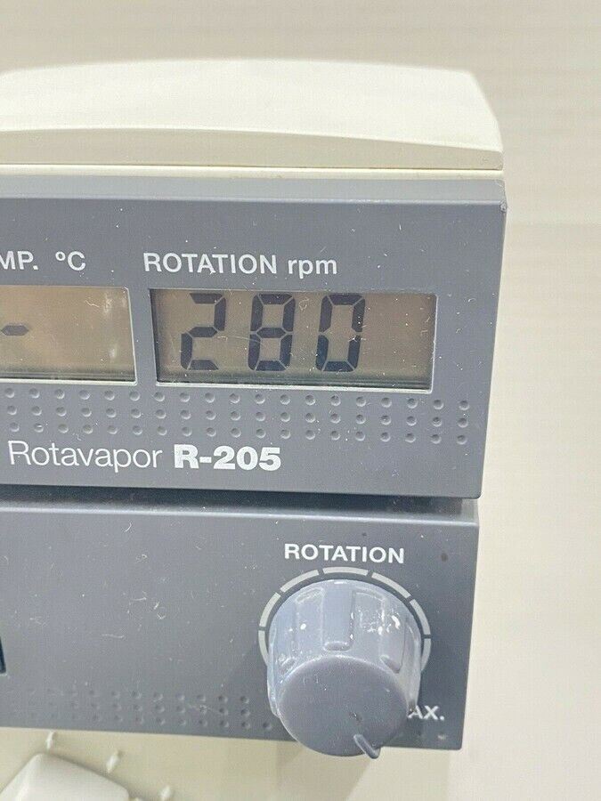 BUCHI R-205 Rotavapor Laboratory Rotary Evaporator with B-490 Heading Bath
