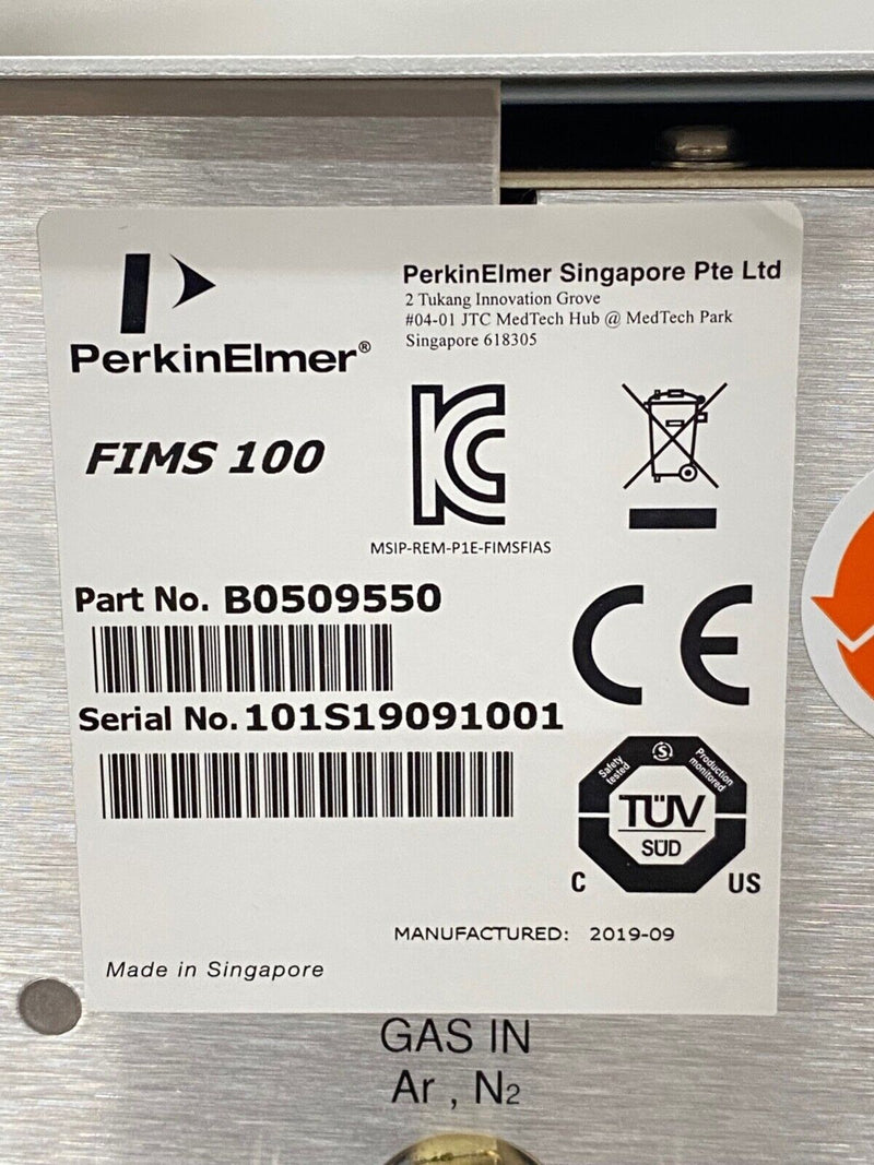 PerkinElmer FIMS 100 Flow Injection Mercury System + Accessories, p/n B0509550