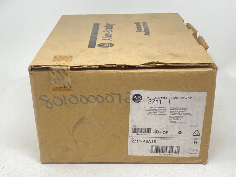 NEW in box - Allen-Bradley 2711-K5A16 /H PanelView 500 Keypad Terminal