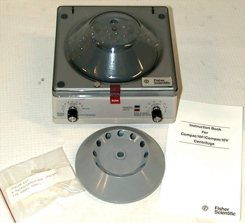 New Fisher Scientific Compac 10V Benchtop Lab Micro Centrifuge with Rotors