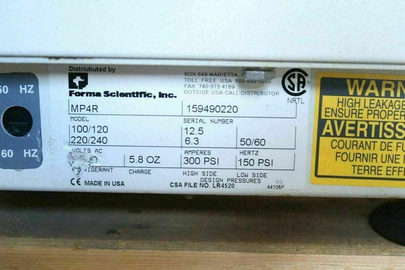 Forma Scientific Centra MP4R Bench-model Refrigerated Laboratory Centrifuge