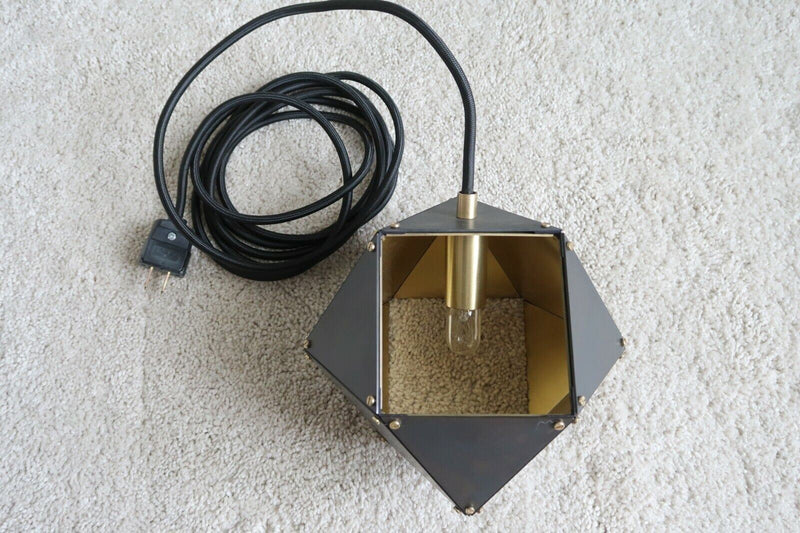Geometric Heavy Duty Black gold Metal Pendant Ceiling Light Chandelier