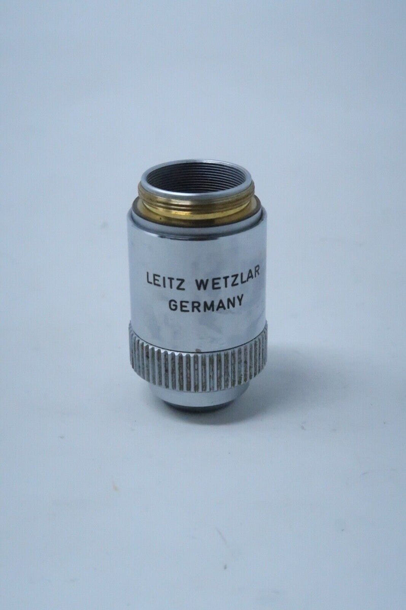 Leitz Wetzlar 10X Microscope Objective Lens (10/0.25, 170/-) Germany