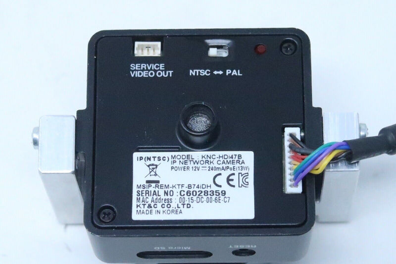KT&C Ltd - KNC-HDi47B - IP Network Wide Angle Mount Camera, 12V