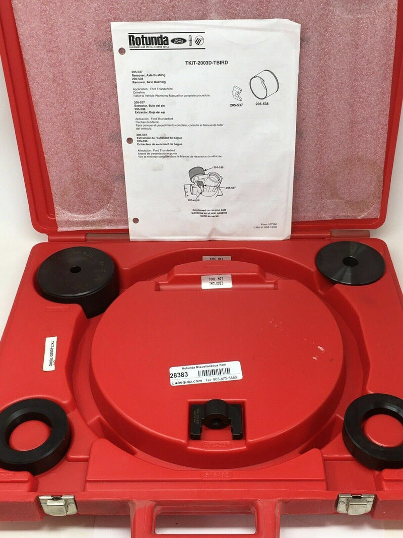 FORD ROTUNDA TOOL Kit TKIT-2003D-TBIRD ESSENTIAL SERVICE TOOL SET With Case