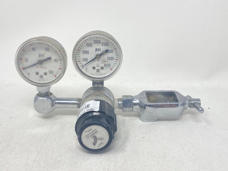 Veriflo 707 950 PG Oxygen Pressure Regulator with 0-100 & 0-4000 psi USG Gauges