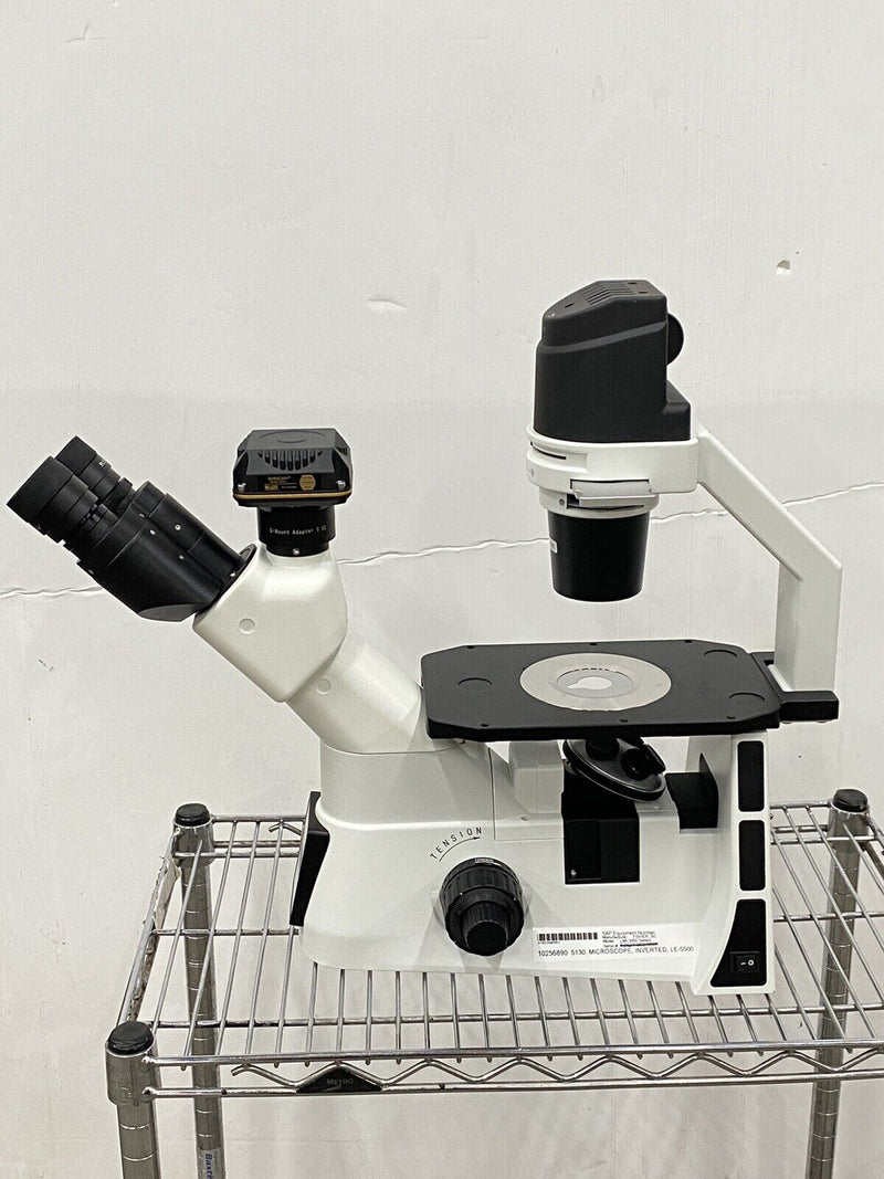 new Laxco LMI-3000 LMI3-PH1 Inverted Phase Contrast Microscope + SeBaCam 5C Cam