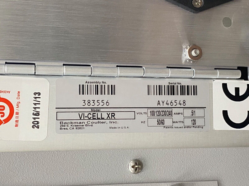 Beckman Coulter Vi-CELL XR Cell Viability Analyzer, Unit