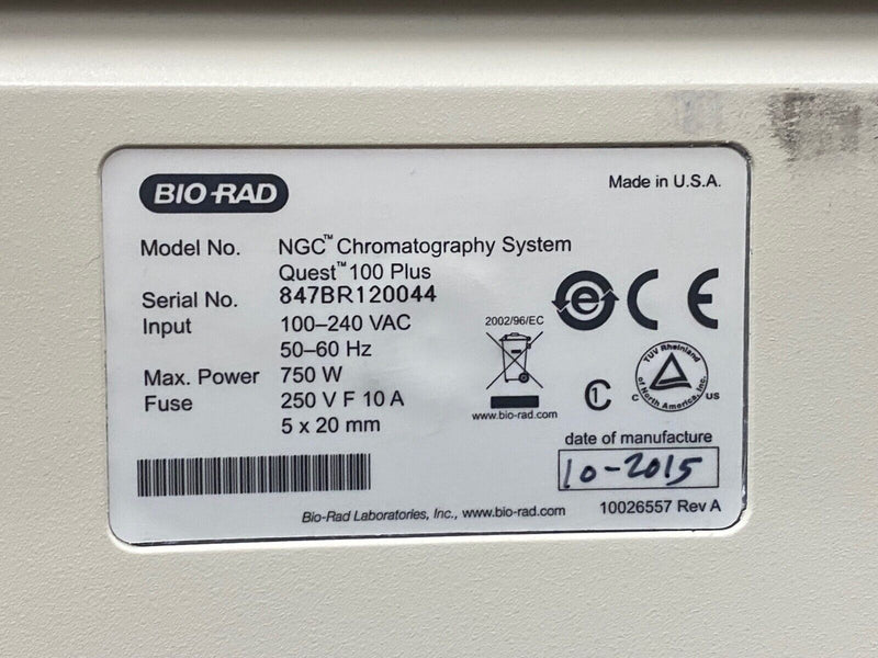 Bio-Rad Quest 100 Plus NGC Chromatography System