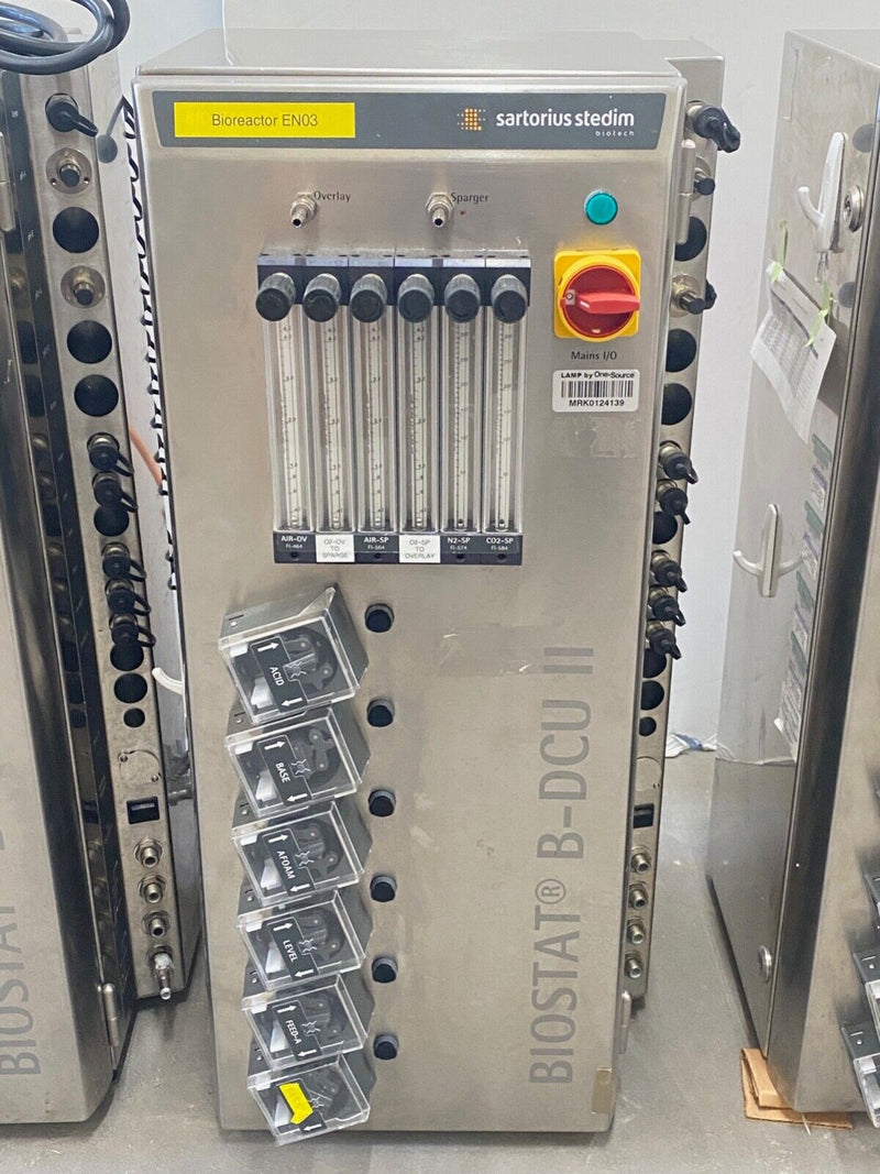 Lot of 6X Sartorius Biotech BIOSTAT B-DCU II Bioreactor Reaction Towers