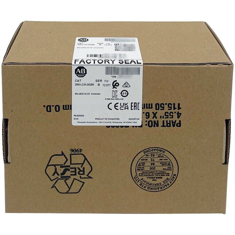 NEW Allen-Bradley 2080-LC30-24QBB /B Micro830 24 I/O Controller, Factory Sealed!