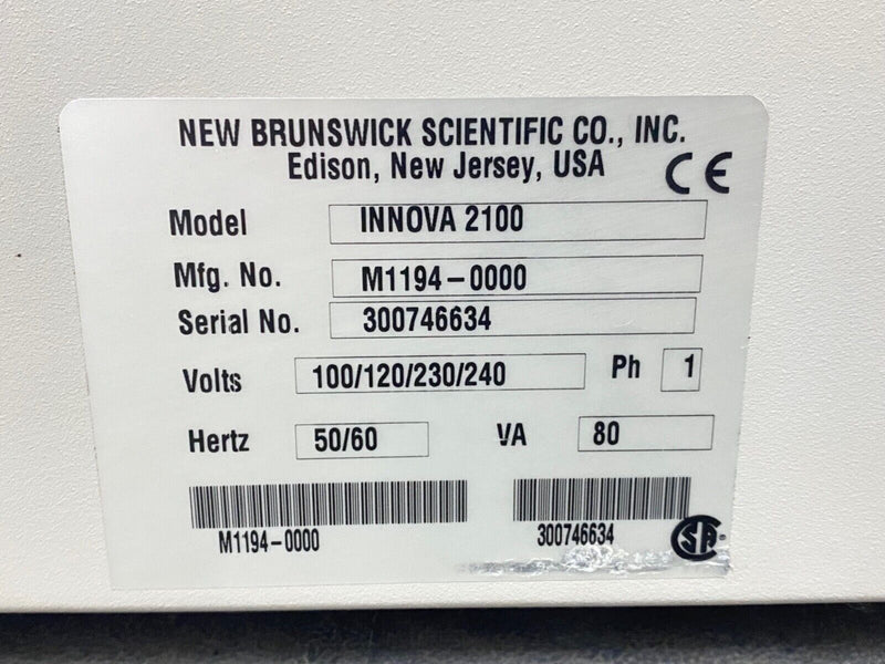 2X New Brunswick Innova 2100, Lab Bench Top Platform Plate Shakers, (M1194-0000)